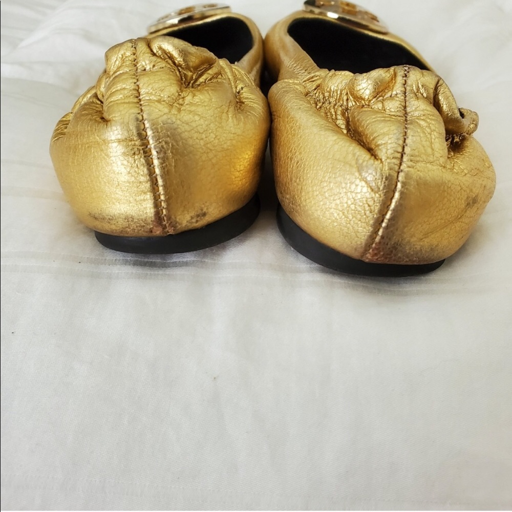 Tory Burch Gold Flats - Picture 3 of 7
